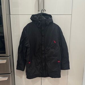 DKNY Black Trek Tech Jacket with Red Details